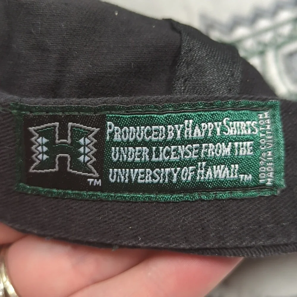 Hawaii Black Green Hat Adjustable Ball Cap‎